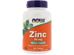 Now Foods Zinc, 50 mg, 250 comprimate (Intareste imunitate, prostata naturist)